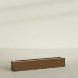 Salon Box Planter in Metallic Bronze, 48" Long, shown empty