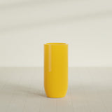 Saint Tropez Bullet Round Planter in Gloss Saffron, 20"D × 43"H, shown empty