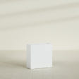 Milano Narrow Rectangular Planter in Matte Bright White, 24"L × 10"D × 24"H, shown empty