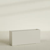 Potsdam Rectangular Planter in Satin Beige, 72"L × 16"D × 32"H, shown empty
