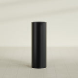 Corry Cylinder Planter in Matte Black, 12"D × 36"H, shown empty