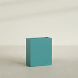 Perth Rectangular Planter in Satin Seafoam Green, 36"L × 16"D × 42"H, shown empty