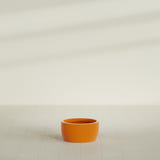 Casablanca Bowl Planter in Gloss Tangerine, 20"D × 10"H, shown empty