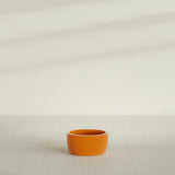 Casablanca Bowl Planter in Gloss Tangerine, 20"D × 10"H, shown empty