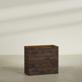 Sedona tall rectangular fiberglass planter, 36"L × 17"D × 32"H