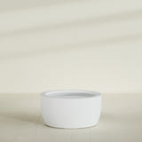 Casablanca Bowl Planter in Gloss Bright White, 36"D × 18"H, shown empty