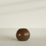 Globe Planter in Metallic Bronze, 24"D × 19"H, shown empty