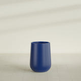 Hayden Urn Planter in Matte Cobalt Blue, 15"D × 23"H, shown empty