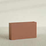 Perth Rectangular Planter in Matte Terra Cotta, 72"L × 16"D × 42"H, shown empty