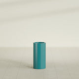 Corry Cylinder Planter in Satin Seafoam Green, 10"D × 20"H, shown empty