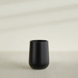Hayden Urn Planter in Matte Black, 15"D × 23"H, shown empty
