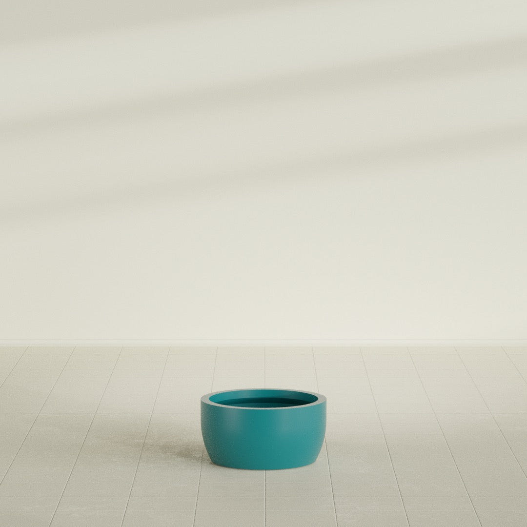 Casablanca Bowl Planter in Satin Seafoam Green, 20"D × 10"H, shown empty