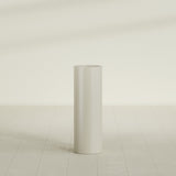Corry Cylinder Planter in Satin Beige, 10"D × 30"H, shown empty
