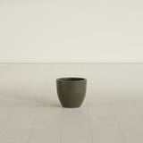 Wannsee Round Planter in Matte Bronze, 15"D × 13"H, shown empty