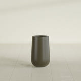 Hayden Urn Planter in Matte Bronze, 18"D × 29"H, shown empty