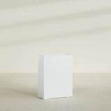 Amesbury Narrow Rectangular Planter in Gloss Bright White, 24"L × 10"D × 32"H, shown empty