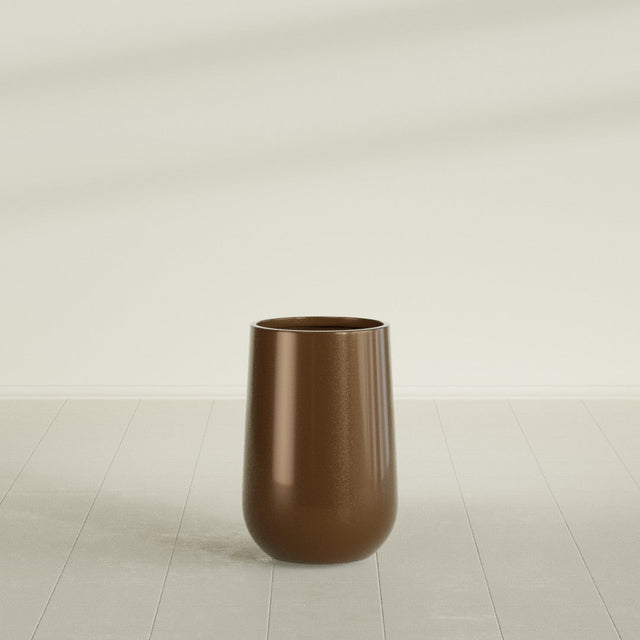 Hayden Urn Planter in Metallic Bronze, 12"D × 20"H, shown empty