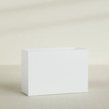 Darwin Rectangular Planter in Matte Bright White, 60"L × 24"D × 42"H, shown empty