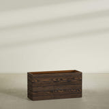 Siena rectangular fiberglass planter, 48"L × 17"D × 24"H