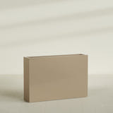 Amesbury Narrow Rectangular Planter in Gloss Metallic Gold, 48"L × 10"D × 32"H, shown empty