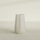 Saigon Tapered Round Planter in Satin Beige, 14"D × 30"H, shown empty