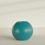Globe Planter in Satin Seafoam Green, 36"D × 30"H, shown empty