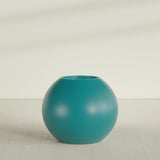 Globe Planter in Satin Seafoam Green, 36"D × 30"H, shown empty
