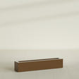 Salon Box Planter in Metallic Bronze, 42" Long, shown empty
