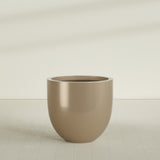 Alzira Bowl Planter in Gloss Metallic Gold, 36"D × 34"H, shown empty
