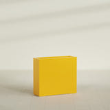 Delray Rectangular Planter in Gloss Saffron, 36"L × 12"D × 32"H, shown empty