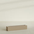 Salon Box Planter in Gloss Metallic Gold, 42" Long, shown empty
