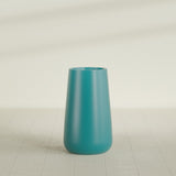 Saigon Tapered Round Planter in Satin Seafoam Green, 19"D × 42"H, shown empty