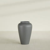 Barà Jar Planter in Matte Gunmetal, 20"D × 31"H, shown empty