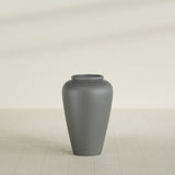 Barà Jar Planter in Matte Gunmetal, 20"D × 31"H, shown empty