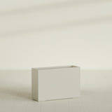 Potsdam Rectangular Planter in Satin Beige, 48"L × 16"D × 32"H, shown empty