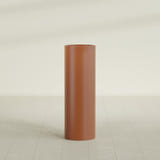 Corry Cylinder Planter in Matte Terra Cotta, 12"D × 36"H, shown empty