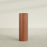 Corry Cylinder Planter in Matte Terra Cotta, 12"D × 36"H, shown empty