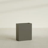 Perth Rectangular Planter in Matte Bronze, 36"L × 16"D × 42"H, shown empty