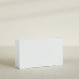 Perth Rectangular Planter in Matte Bright White, 72"L × 16"D × 42"H, shown empty