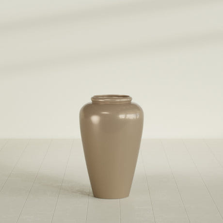 Barà Jar Planter in Gloss Metallic Gold, 20"D × 31"H, shown empty