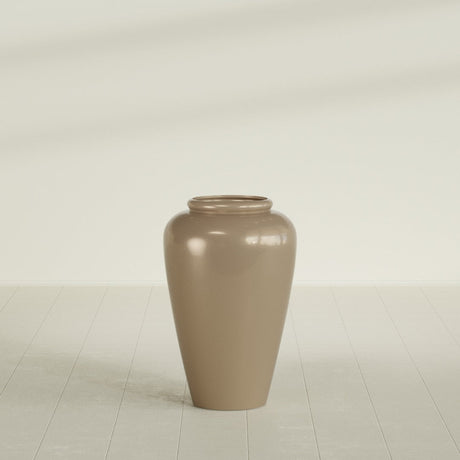 Barà Jar Planter in Gloss Metallic Gold, 20"D × 31"H, shown empty