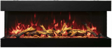 Amantii Tru View Deep Smart Electric - 72” Indoor / Outdoor WiFi Enabled 3 Sided Fireplace 72-TRU-VIEW-XL - Serene Yards