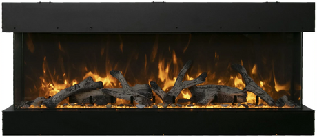 Amantii Tru View Deep Smart Electric - 40” Indoor / Outdoor WiFi Enabled 3 Sided Fireplace 40-TRU-VIEW-XL - Serene Yards