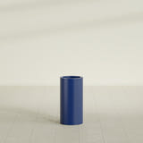 Corry Cylinder Planter in Matte Cobalt Blue, 10"D × 20"H, shown empty