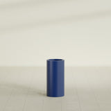 Corry Cylinder Planter in Matte Cobalt Blue, 10"D × 20"H, shown empty