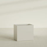Brisbane Rectangular Planter in Satin Beige, 36"L × 24"D × 32"H, shown empty