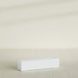 Salon Box Planter in Matte Bright White, 36" Long, shown empty