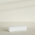Salon Box Planter in Matte Bright White, 36" Long, shown empty