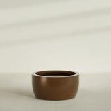 Casablanca Bowl Planter in Metallic Bronze, 36"D × 18"H, shown empty