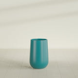 Hayden Urn Planter in Satin Seafoam Green, 12"Diam × 20"H, shown empty